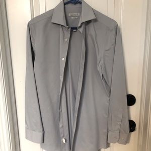 Gray men’s dress shirt